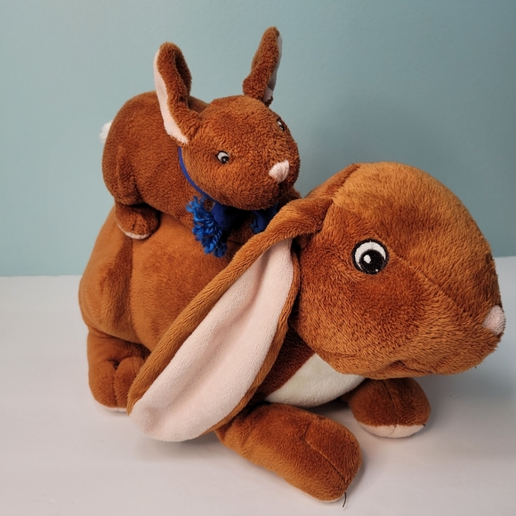Guess How Much I Love You Board Book Rabbit and Baby Bunny Plush Stuffed Animals - Picture 2 of 16